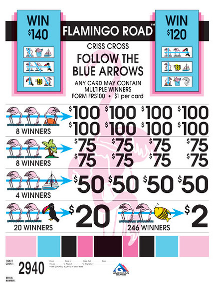 Flamingo Road 3W $1 8@$100 (1@$140) $2B 15% 2940