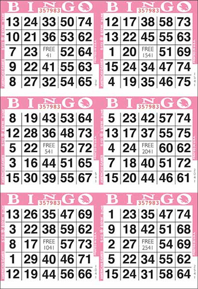American 6 ON V 1 UP L 9-18000 B PINK