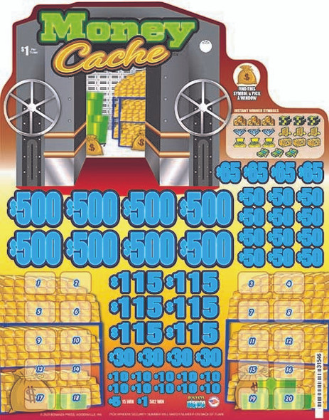 Money Cache Big Pic 3W $1 8@$500 $1B 22% 8240