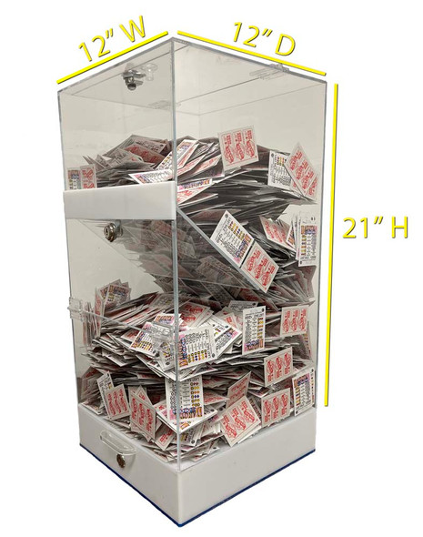 Colman Flow Control 12x12x21 Dispenser with Locking Top, Side and Drawer