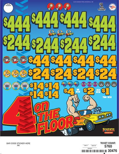 4 On the Floor 3W $1 4@$444 $1B 15% 5760