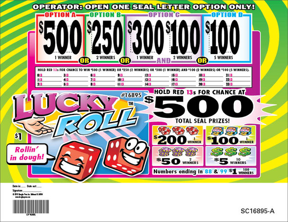 Lucky Roll Seal 5W $1 1@$500 $1B 27% 1440