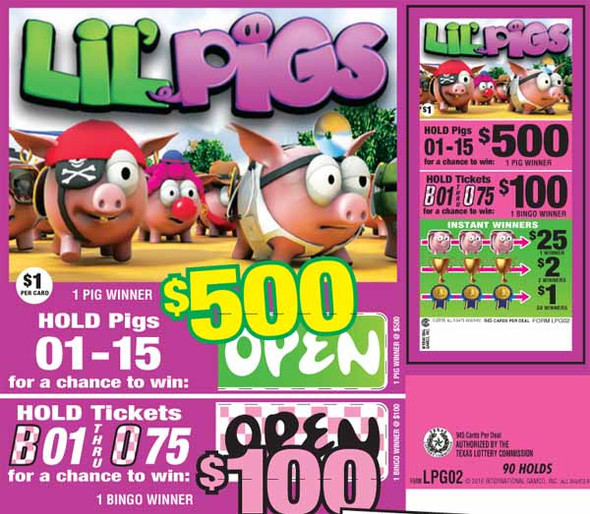 Lil Pigs Verifier 5W $1 1@$500 $1B 27% 945