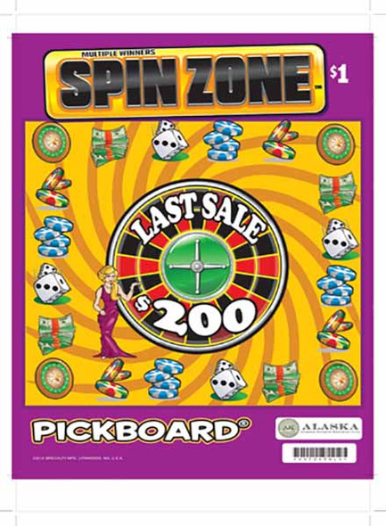 Spin Zone PK 5W $1 8@$300 $1B 20% 6400 LS