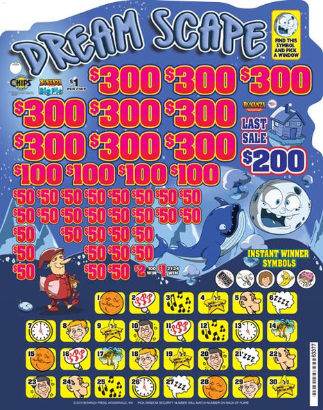 Dream Scape Big Pic Chip $1 9@$300 $1B 20% 8814 LS