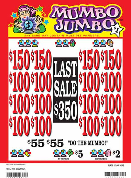 Mumbo Jumbo 3W $1 16@$100 (4@$150) $2B 20% 3400 LS