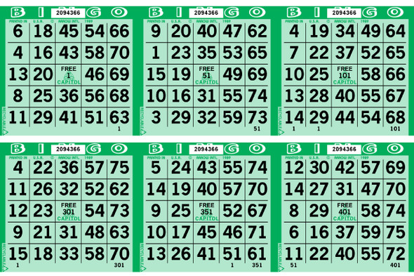 Capitol 6 ON H 1 UP L 1-9000 TINT GREEN