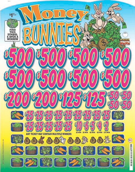 Money Bunnies Big Pic 3W $1 8@$500 $2B 19% 8560