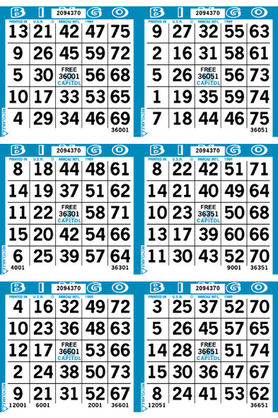 Capitol 6 ON V 19 UP CB 36-45000 SPEC 5 BX/SET B (Bl, Bl, Y, Bl, Bl, Pk, Bl, Bl, Gy, Bl, Bl, Bk, Bl, Bl, Gn, Bl, Pr, Rd, Og)