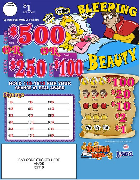 Bleeping Beauty Seal 5W $1 1@$500 $1B 27% 994