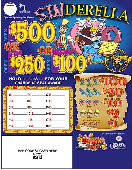 Sinderella Seal 5W $1 1@$500 $1B 27% 994