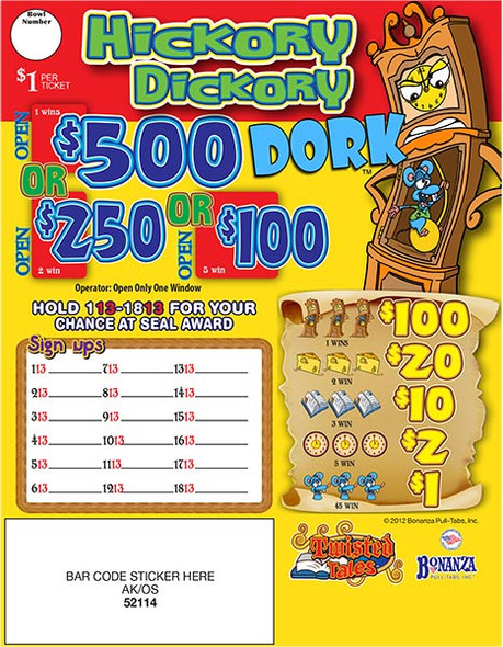 Hickory Dickory Dork Seal 5W $1 1@$500 $1B 27% 994