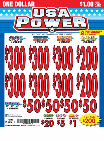 USA Power 5W $1 6@$300 $1B 19% 3990 LS