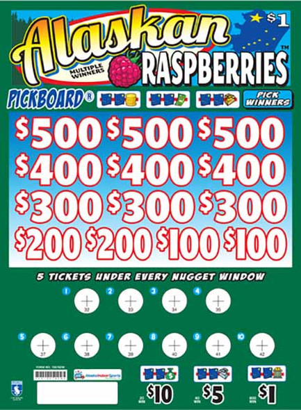 Alaskan Raspberries Embedded PK 3W $1 12@$100 (5,4,3,2,1) $1B 23% 7000