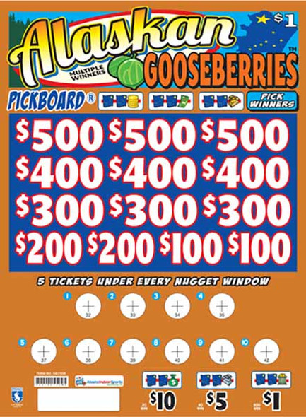 Alaskan Gooseberries Embedded PK 3W $1 12@$100 (5,4,3,2,1) $1B 23% 7000