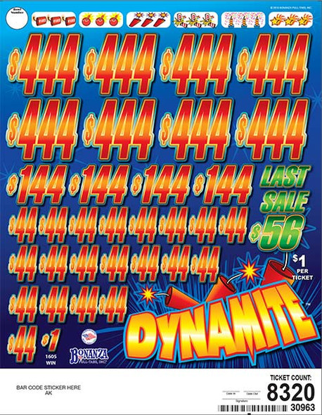 Dynamite 3W $1 8@$444 $1B 20% 8320 LS