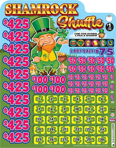 Shamrock Shuffle Big Pic Chip $1 10@$425 $1B 23% 9944 LS
