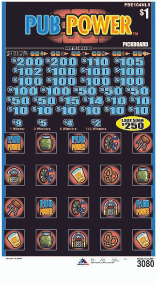 Pub Power PK 3W $1 16@$100 (2@$200) $2B 17% 3080 LS