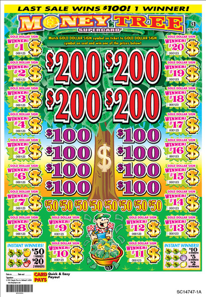 Money Tree PK 3W $1 4@$200 $2B 21% 3360 LS