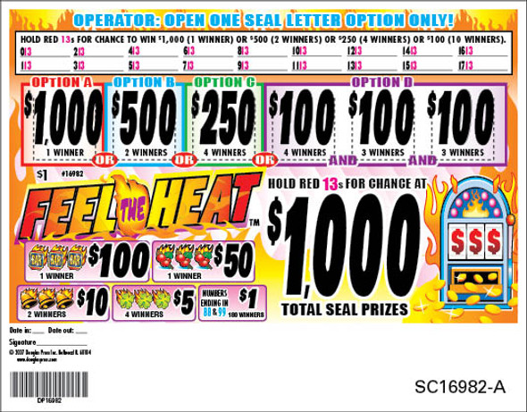 Feel the Heat Seal 5W $1 2@$500 $1B 27% 1880
