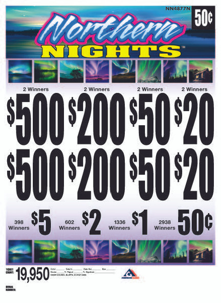 Northern Nights 3/5W $0.50 2@$500 $0.50B 24% 19950