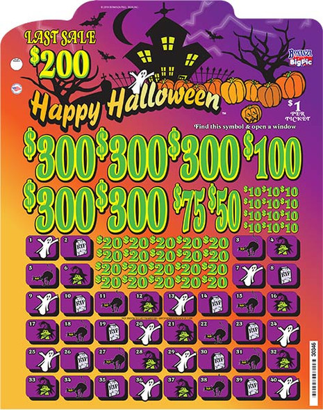 Happy Halloween Big Pic 3W $1 10@$300 $1B 24% 7680 LS