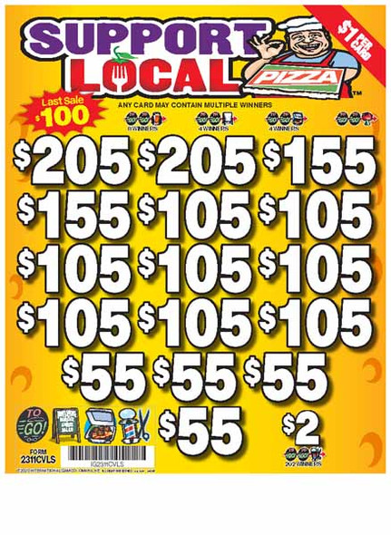 Support Local 3W $1 10@$100 (2@$205) $2B 17% 2744 LS