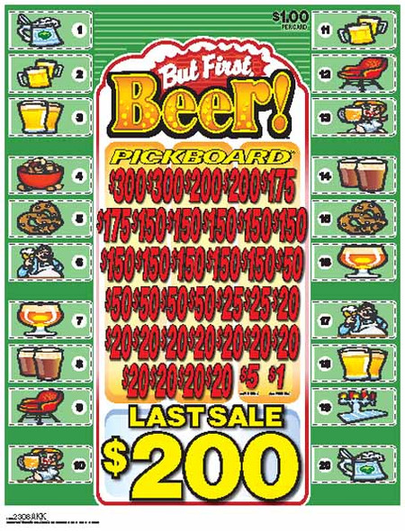 But First, Beer! PK 3W $1 18@$150 (2@$300) $1B 19% 5292 LS