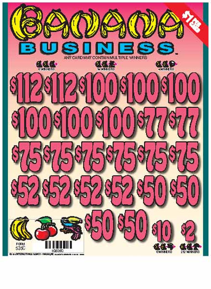 Banana Business 3W $1 8@$100 $2B 15% 2744