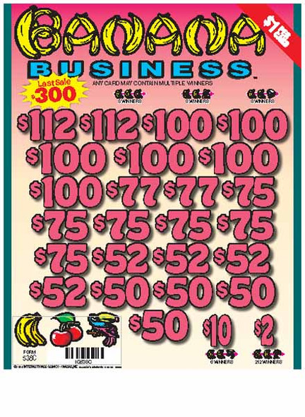 Banana Business 3W $1 8@$100 $2B 21% 3332 LS