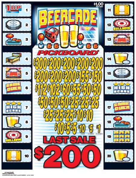 Beercade PK 3W $1 8@$200 (1@$300) $1B 19% 4508 LS