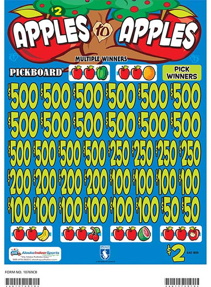 Apples to Apples Big PK 3W $2 16@$500 $2B 23% 7920