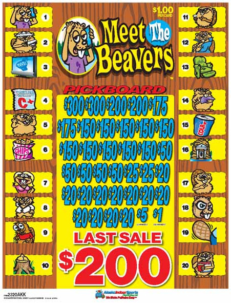 Meet the Beavers PK 3W $1 18@$150 (2@$300) $1B 19% 5292 LS