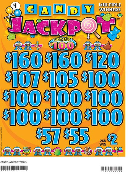 Candy Jackpot 3W $1 12@$100 (2@$160) $2B 20% 2640 LS