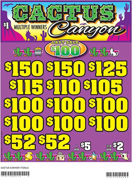 Cactus Canyon 3W $1 12@$100 (2@$150) $2B 20% 2640 LS