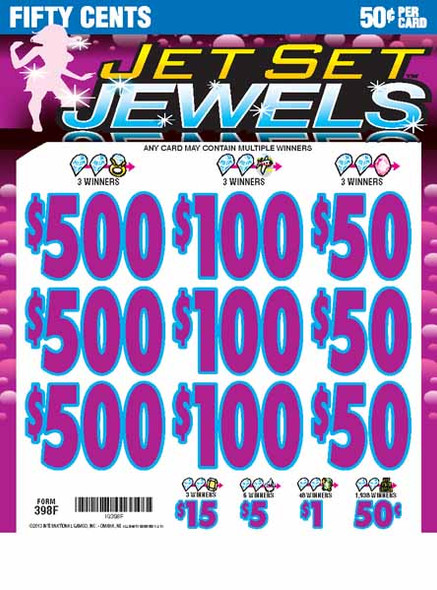 Jet Set Jewels 5W $0.50 3@$500 $0.50B 24% 8050