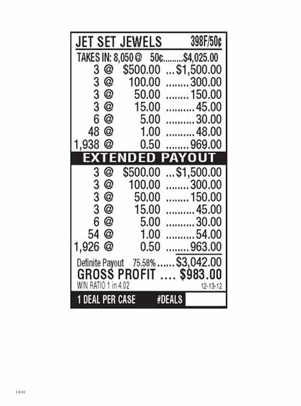 Jet Set Jewels 5W $0.50 3@$500 $0.50B 24% 8050