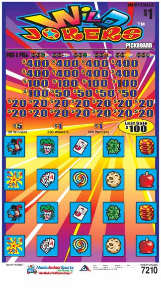 Wild Jokers PK 3W $1 8@$400 $1B 22% 7210 LS