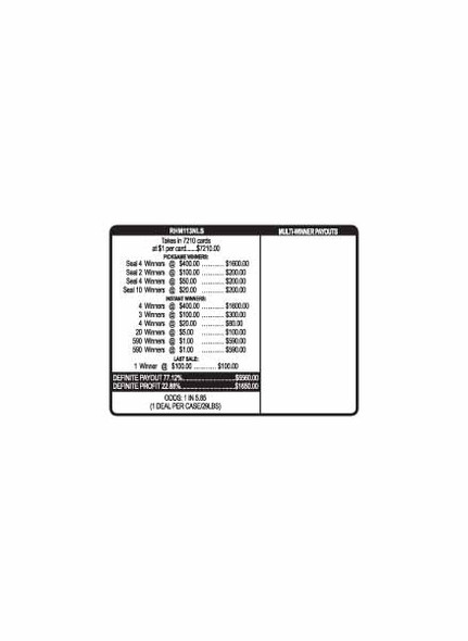 Red Hot Dice PK 3W $1 8@$400 $1B 22% 7210 LS