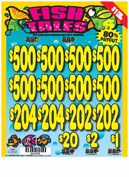 Fish Tales 3W $1 8@$500 $1B 20% 8036