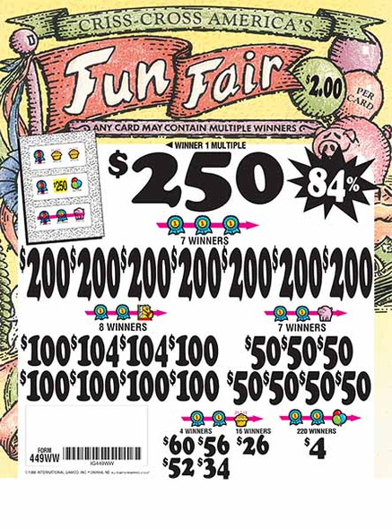 Fun Fair 3W $2 8@$200 (1@$250) $4B 14% 2548