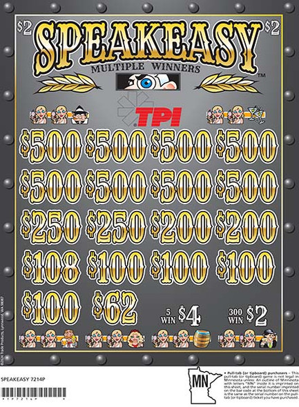 Speakeasy 3W $2 8@$500 $2B 24% 3960