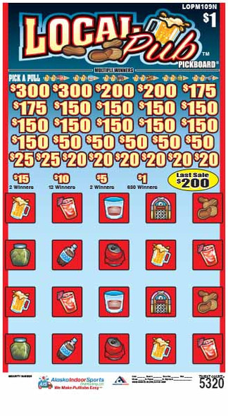 Local Pub PK 3W $1 18@$150 (2@$300) $1B 20% 5320 LS