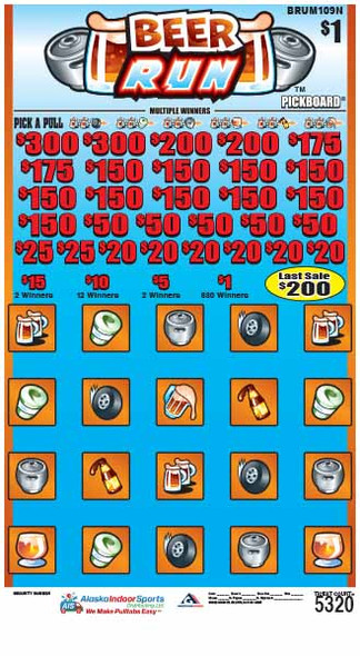 Beer Run PK 3W $1 18@$150 (2@$300) $1B 20% 5320 LS