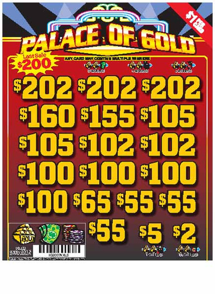 Palace of Gold 3W $1 16@$100 (3@$202) $2B 19% 3185 LS