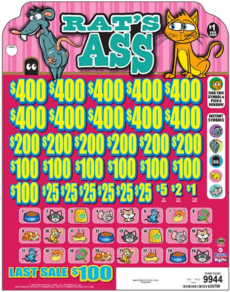 Rat's Ass Big Pic Chip $1 10@400 $1B 22% 9944 LS
