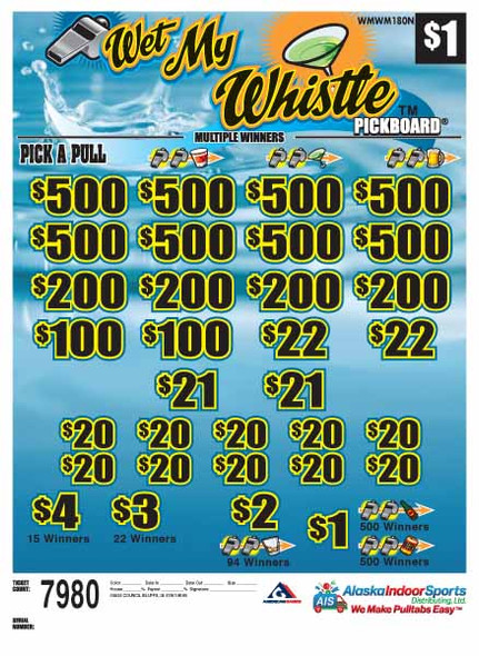 Wet My Whistle PK 3W $1 8@$500 $1B 17% 7980