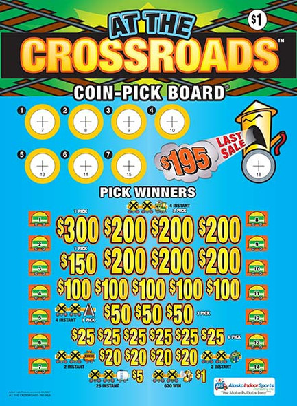 At the Crossroads Coin-Pick Board 3W $1 6@$200 $1B 28% 4800 LS