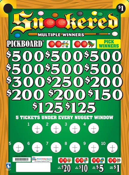 Snookered Embedded PK 3W $1 6@$500 $1B 20% 7000