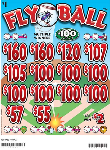 Fly Ball 3W $1 12@$100 (2@$160) $2B 20% 2640 LS